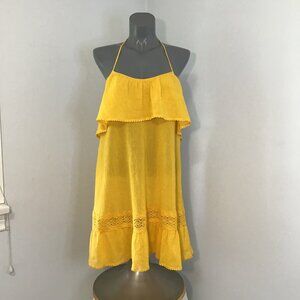 Kate Spade Golden Yellow Halter Dress Size M